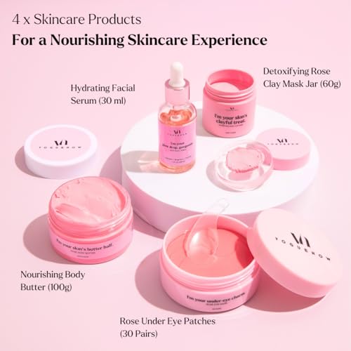 Self Care Spa Gift Set for Women - 8 Piece Skin & Relaxation Kit with Masks, Body Butter, Candle & More - Variation of THIS listing