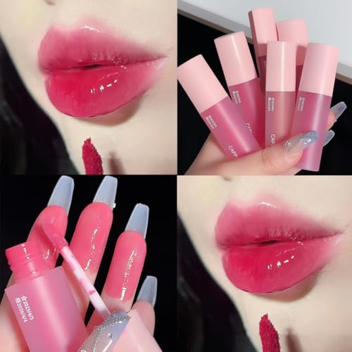 URQT Moisturizing Liphoney Gloss, Clear Honey Lip Oil Gloss with Chubby Tip Applicator, Hydrating Non-Sticky Shine, Nourishing Lip Plumper Balm for Soft Smooth Lips