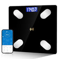 ABEAUROOSE Black Digital Body Fat Scale with Smartphone App & LED Display
