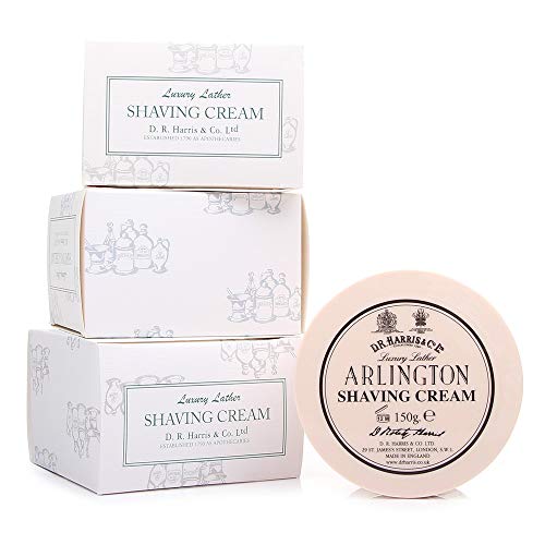 D.R. Harris Arlington Shaving Cream Bowl 150g - Luxurious Glycerin Men’s Shave