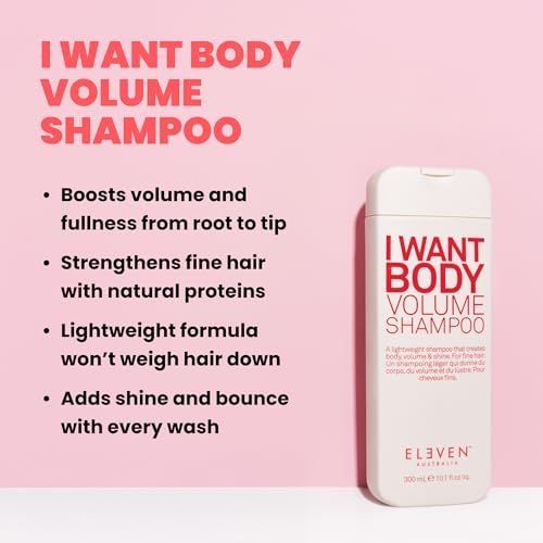 Eleven Australia I Want Body Volume Shampoo for Fine Hair - 32.5 Fl Oz