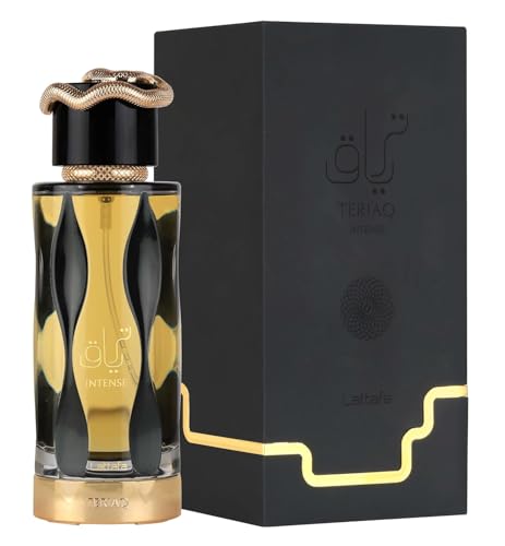 Lattafa Teriaq Intense Unisex Eau de Parfum 3.4oz Long-Lasting Oriental Fragrance