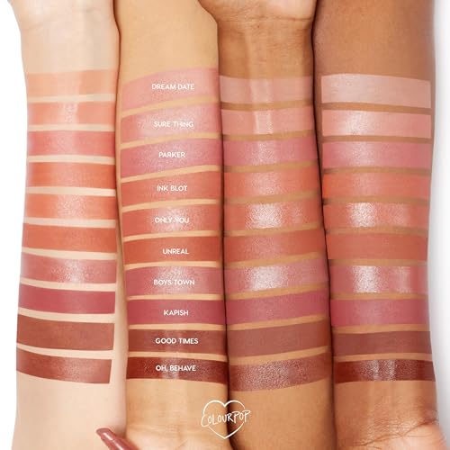Nude Lipstick Set - 10 Matte & Cream Finishes Lip Sticks with Nourishing Formula - In The Nude Variation
