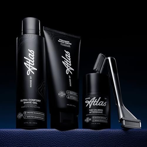 Essential Razor for Men, Handle + 2 Razor Blade Refills, Precision Trim Edge (Dusk)
