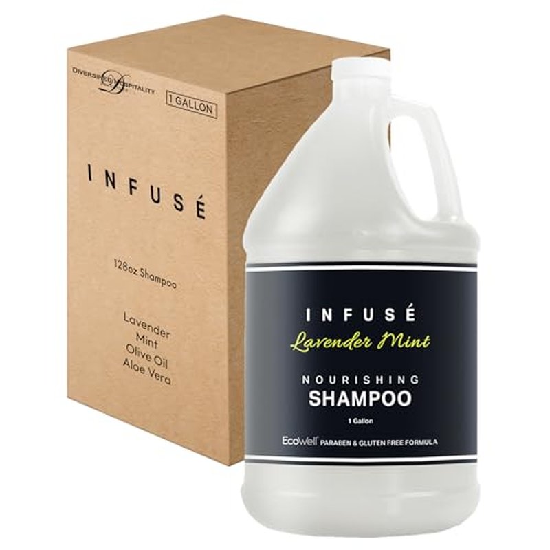 1-Shoppe All-in-Kit Infuse Lavender Mint Hotel | 1 Gallon | For Hospitality & Vacation Rentals to Refill Dispensers | (Single Gallon)
