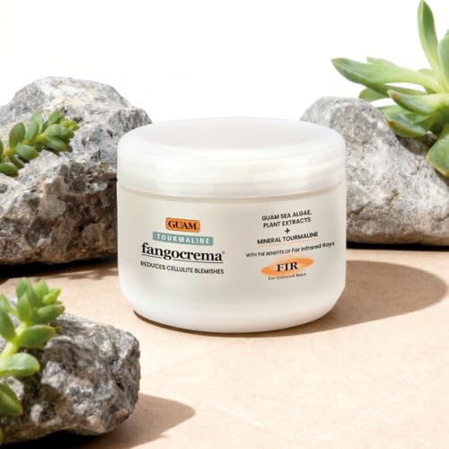 GUAM Fangocrema Anti-Cellulite Cream ? Seaweed & Tourmaline FIR for Skin Tightening ? Hot Gel with Caffeine for Firming & Contouring (10.5Oz)