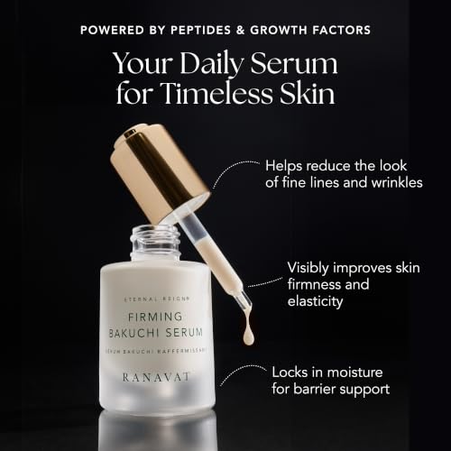 RANAVAT Mini Firming Bakuchi Serum 0.17 fl oz Travel Size with Peptides & Ceramides