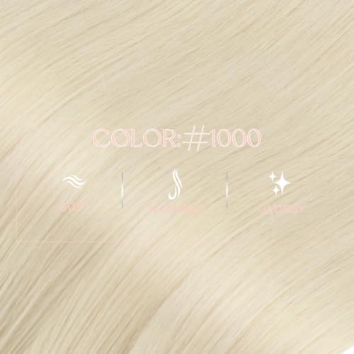 Nano Ring Hair Extensions Blonde Natural Texture 14in-50S Variation 2.1#1000