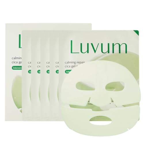 Calming Repair Cica Gel Mask with Centella - Hydrogel Overnight Face Mask 4+1 Pack
