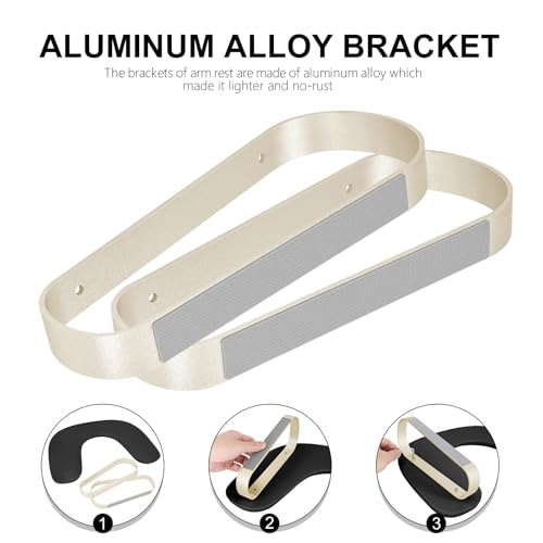 Manicure Arm Rest for Nails Tech, Adjustable U-Shaped Nail Hand Support with Aluminum Alloy Stand
