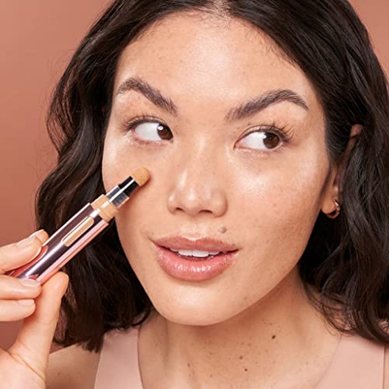 Mally Beauty - The Plush Pen Brightening Concealer Stick - Tan - Hydrating Turmeric, Vitamin E, and Hyaluronic Acid Infused Formula - Medium Buildable Coverage with a Natural, Smooth Finish