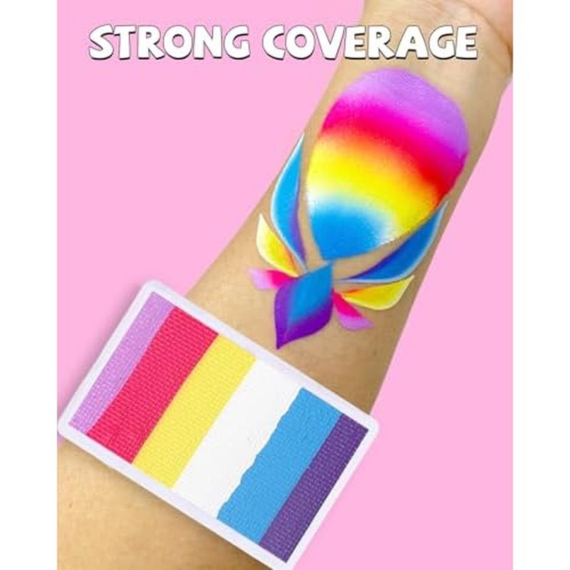 Anka Bella Professional Water Activated Rainbow Cake Face Paint£¨Dreamy Carnival£©50gm,Hypoallergenic, Non-Toxic,Face Body Painting Makeup