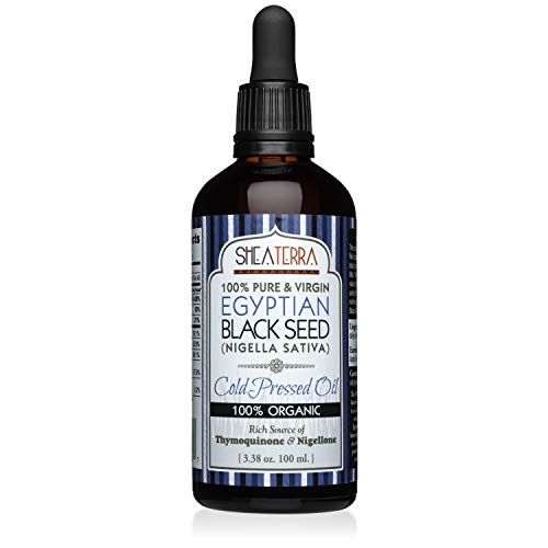 Organic Black Seed Oil for Skin Hair & Scalp - Cold-Pressed 3.38 oz
