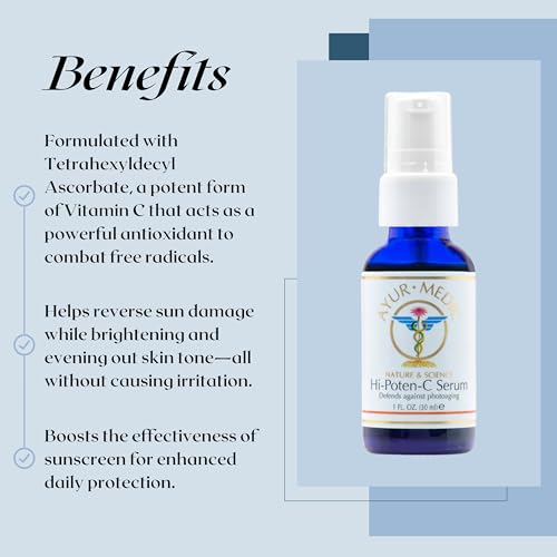 Ayur Medic Vitamin C Serum for Face - Hydrating Brightening Skin Care