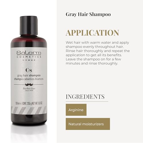 White Hair Shampoo for Gray Blonde Bleached Hair - Nourishing & Neutralizing