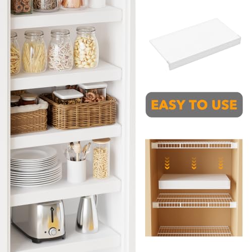 SpaceAid Wire Shelf Covers for Pantry Rack - 30W x 16D - White, 4 Pack Variation of THIS listing