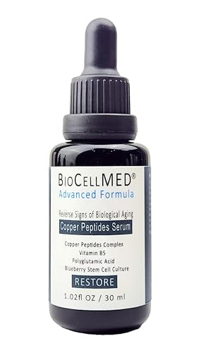Copper Peptides Face Serum with Plant Stem Cells - 1oz / 30ml