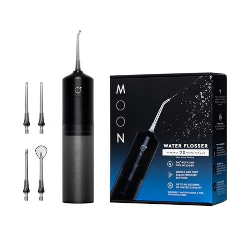 Cordless Water Flosser for Teeth Cleaning & Plaque Removal - Reusable Oral Care Device