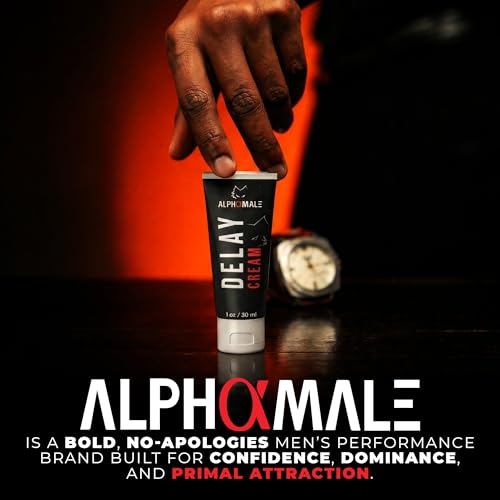 AlphaMale Premium Delay Cream - Last Longer in Bed for Men - Desensitizing Topical Gel