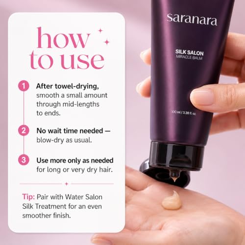 Silk Hair Repair Balm - Non-Wash Hair Essence for Damaged Hair, Heat-Activated Treatment