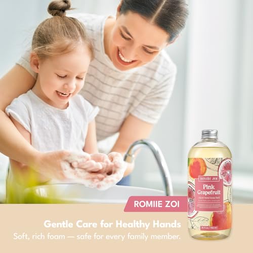 ROMIIE ZOI Pink Grapefruit Liquid Hand Soap Refill 3-Pack, 26 Fl Oz Each