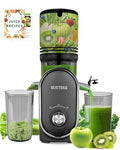 SUSTEAS Juicer Machine with 5.3-Inch Large Feed Chute - Silver Gray, High Juice Yield