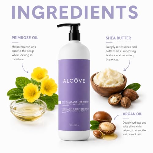 Alcôve Hydrating Sulfate-Free Conditioner with Argan Oil 32oz - Color Safe, Pack of 1