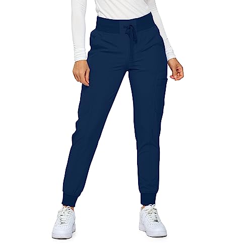 Womens Jogger Scrubs Ribbed Jogger Scrub Pants for Women