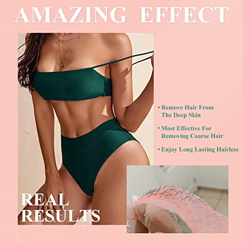 Hard Wax Beads for Hair Removal - 2-Pack, 1lb Rose & Unscented, Body & Facial
