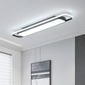 Modern LED Ceiling Light 39 Inch Flush Mount Fixture, Cool White - Long Ring Variation