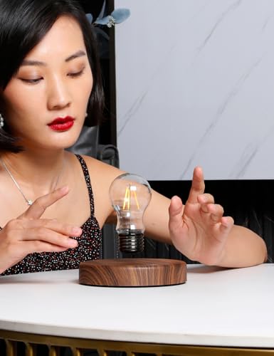 Levitating Bulb Lamp - Magnetic Floating Night Light, Round-Classic Style