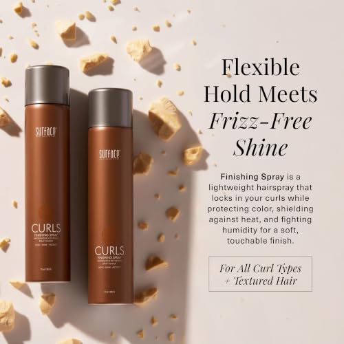 Surface Hair Curl Finishing Spray - Long-Lasting Humidity-Resistant Hold