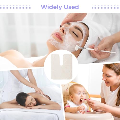 White U-Shaped Coral Fleece Facial Towels - Salon SPA Cleansing Cloths, Pack of 12