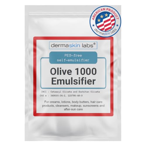 Olive 1000 Emulsifier - Plant-Based ECOCERT COSMOS 1 lb for DIY Skincare & Haircare