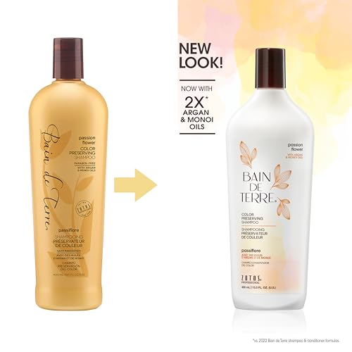 Bain de Terre Passion Flower Color Preserving Shampoo & Conditioner Set - 13.5 Fl Oz