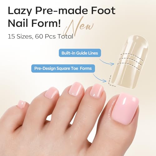 Poly Nail Gel Kit with 30 Colors & 8W UV Lamp - Clear Red Variation