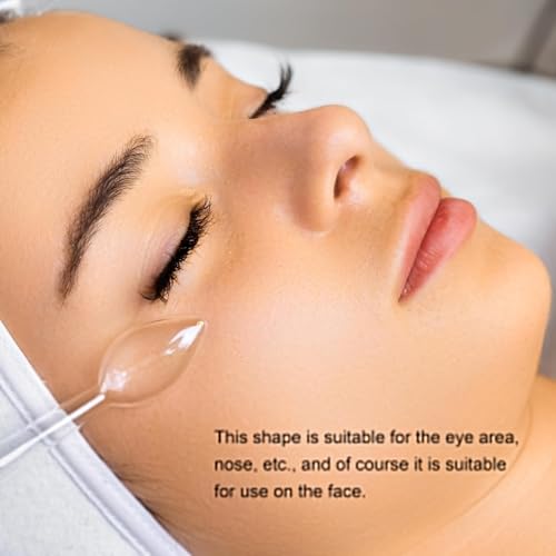 Electrode Wand Glass Tube Electrodes Spare Parts for Facial Machine Salon Spa Equipment Elitzia ETJX006 (Spoon)