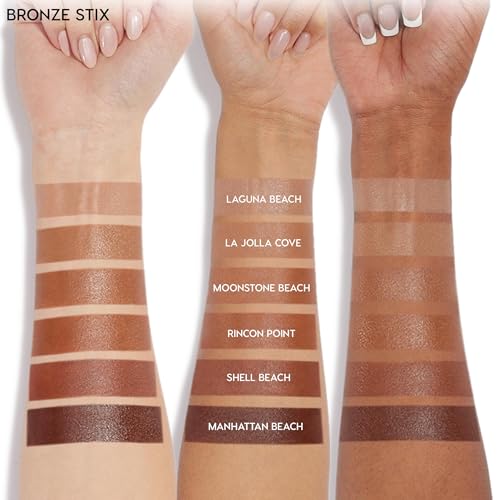 ColourPop Cream Bronzer Stick - Blendable Cream Contour & Glowy Summer Makeup with a Natural, Matte Finish - Buildable Formula for Shimmer-Free, Sun-Kissed Warmth - Laguna Beach (0.28 oz)