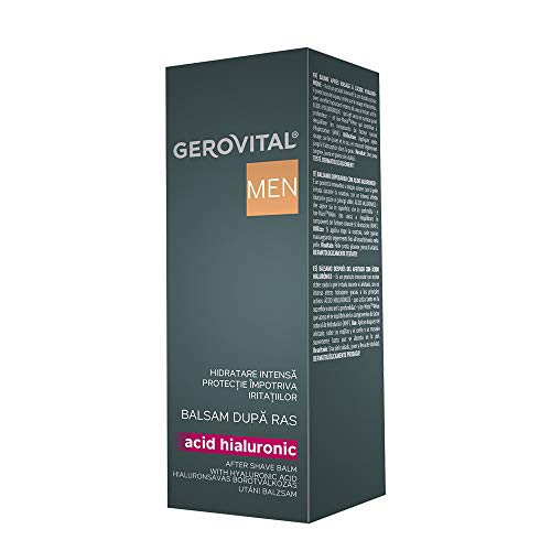Gerovital MEN - After Shave Balm with Hyaluronic Acid | Moisturizing and Repairing Effect, 100 mililiters