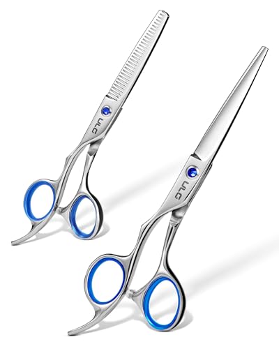 ULG Left Handed Hair Cutting & Thinning Scissors Kit - 6.5 Inch Professional Barber Shears