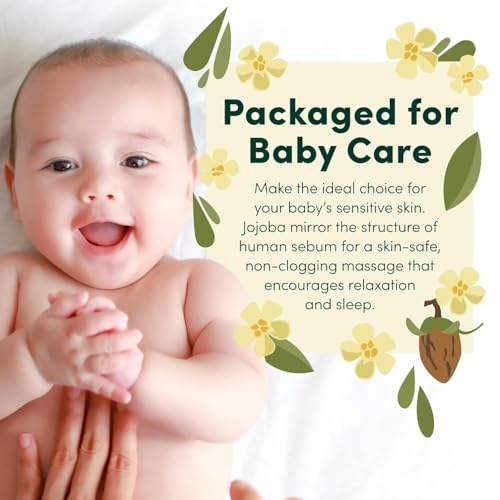 Jojoba Oil 32 Oz - Pure Cold Pressed Carrier Oil for Skin, Hair & Beard Care - Vegan & Hexane Free