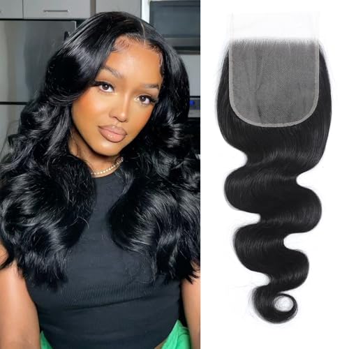 Human Hair Closure 5x5 HD Lace Body Wave 12 Inch Unprocessed Brazilian Virgin