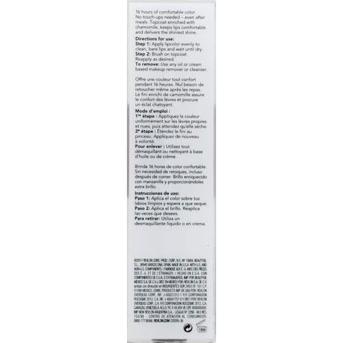 REVLON Liquid Lipstick with Clear Lip Gloss, ColorStay Overtime Lipcolor, Dual Ended with Vitamin E, 360 Endless Spice, 0.07 Oz (Pack of 2)