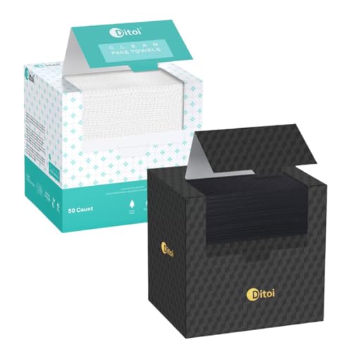 Ditoi Face Towels 50 Count+Graphene Face Towels 50Count