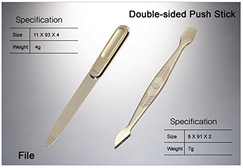 Travel Nail Clipper Set - 9-Piece Manicure Grooming Kit, Sharp & Sturdy