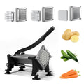 Heavy Duty Commercial French Fry Cutter with Stainless Steel Blade & Suction Base