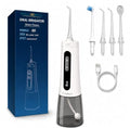 Wellooriya Water Dental Flosser White - 9 Pressure Levels, 300mL USB-C Portable Irrigator