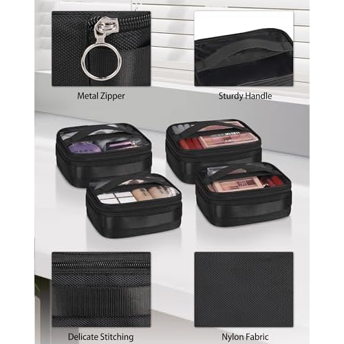 Makeup Brush Bag Extra Large Makeup Brush Case with 4 small bags Professional Makeup Artist Brush Holder Stand Up Organizer for Travel with Adjustable Dividers and Shoulder Strap