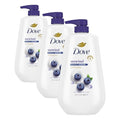Dove Unwind Body Wash with Blueberry & Moon Milk - 30.6 fl oz Pack of 3