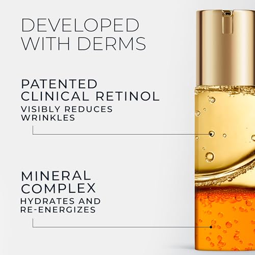 Deep Wrinkle Serum with Retinol and Vitamin C - Anti-Aging Face Treatment